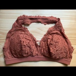 Aerie lace padded halter bralette